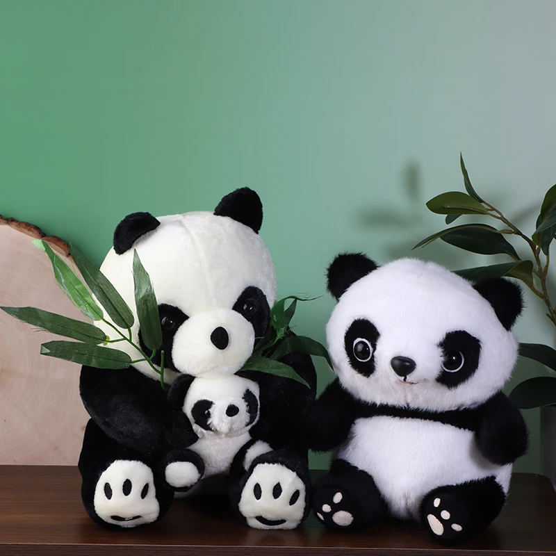 

21 см милая и мягкая кукла панда Kawaii плюшевая имитация мягких игрушек для детских игровых косточек подарок на день рождения