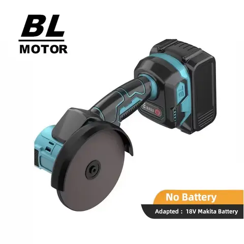 18V 미니 브러시리스 앵글 그라인더 M10 전기 연마 연삭기 무선 전동 공구 Makita 배터리 용 배터리 없음