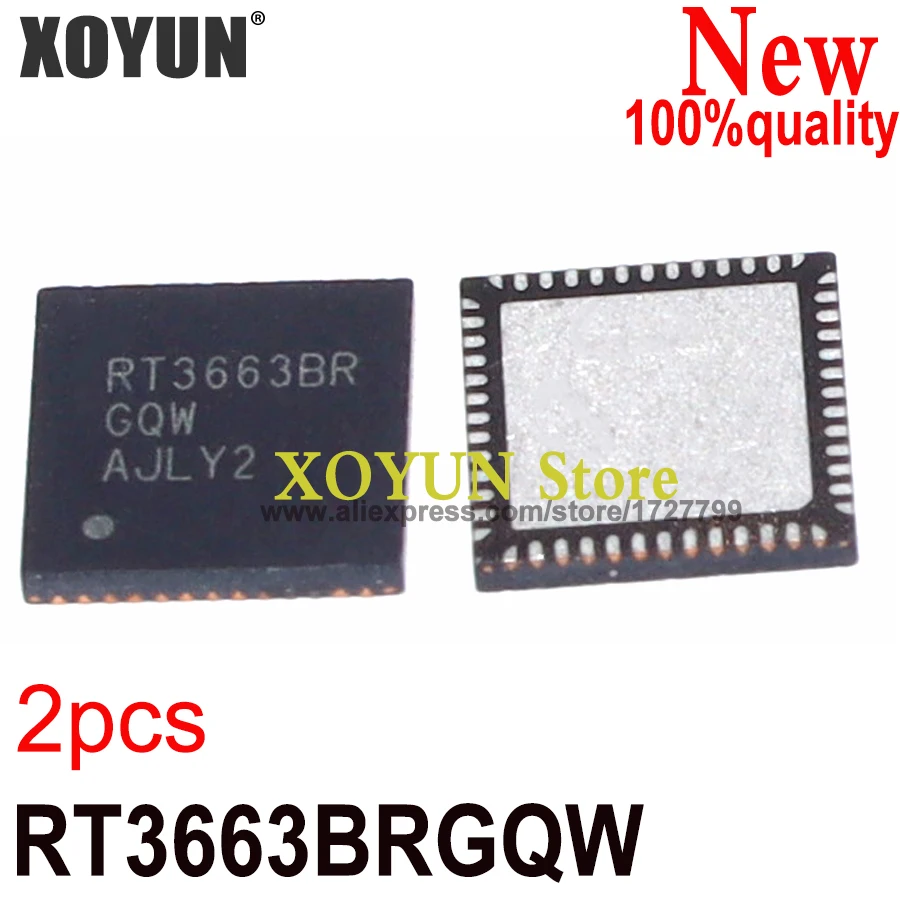 (2piece) 100% New RT3663BR RT3663BRGQW QFN-52 Chipset