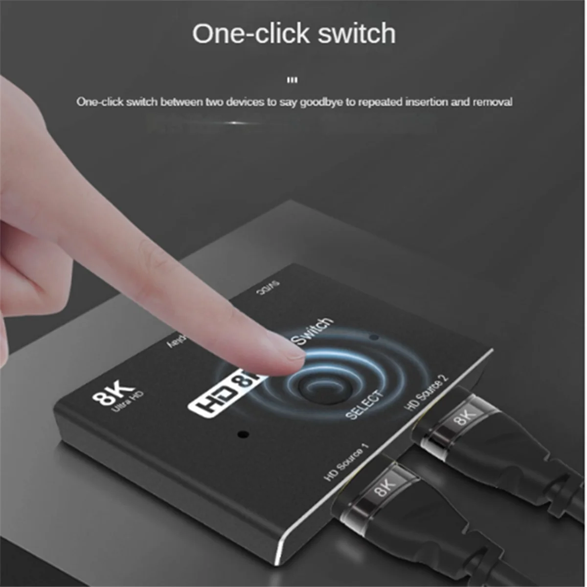 ATP-8K Switcher .1 Converter 2 in 1 Out Splitter Support Power Management Multi Function Portable Distributor