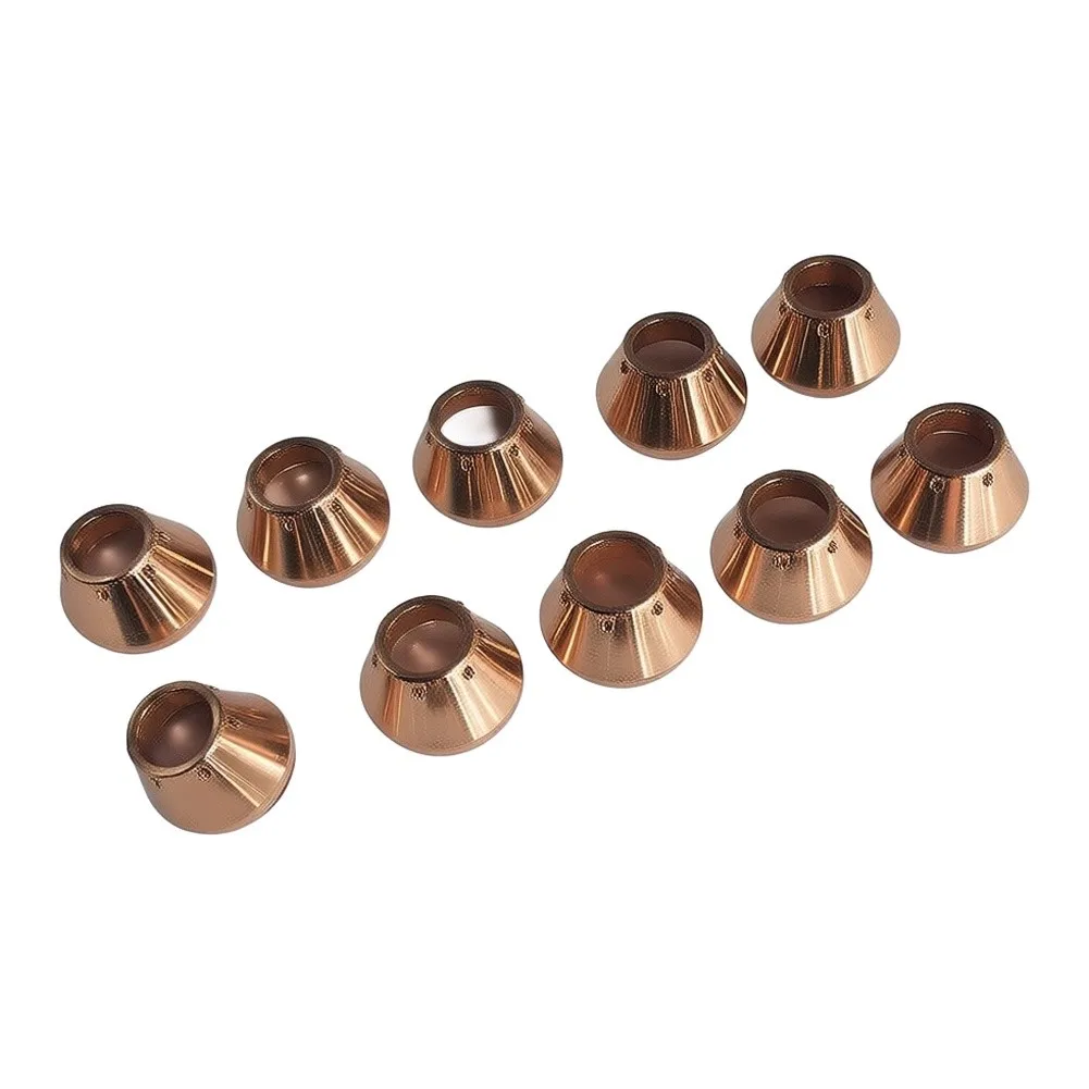 10Pcs 420152 Copper Shield Cup Nozzle For-Powermax 125-Plasma Cutting-Torch Consumable Replacement Parts For Welding Accessories