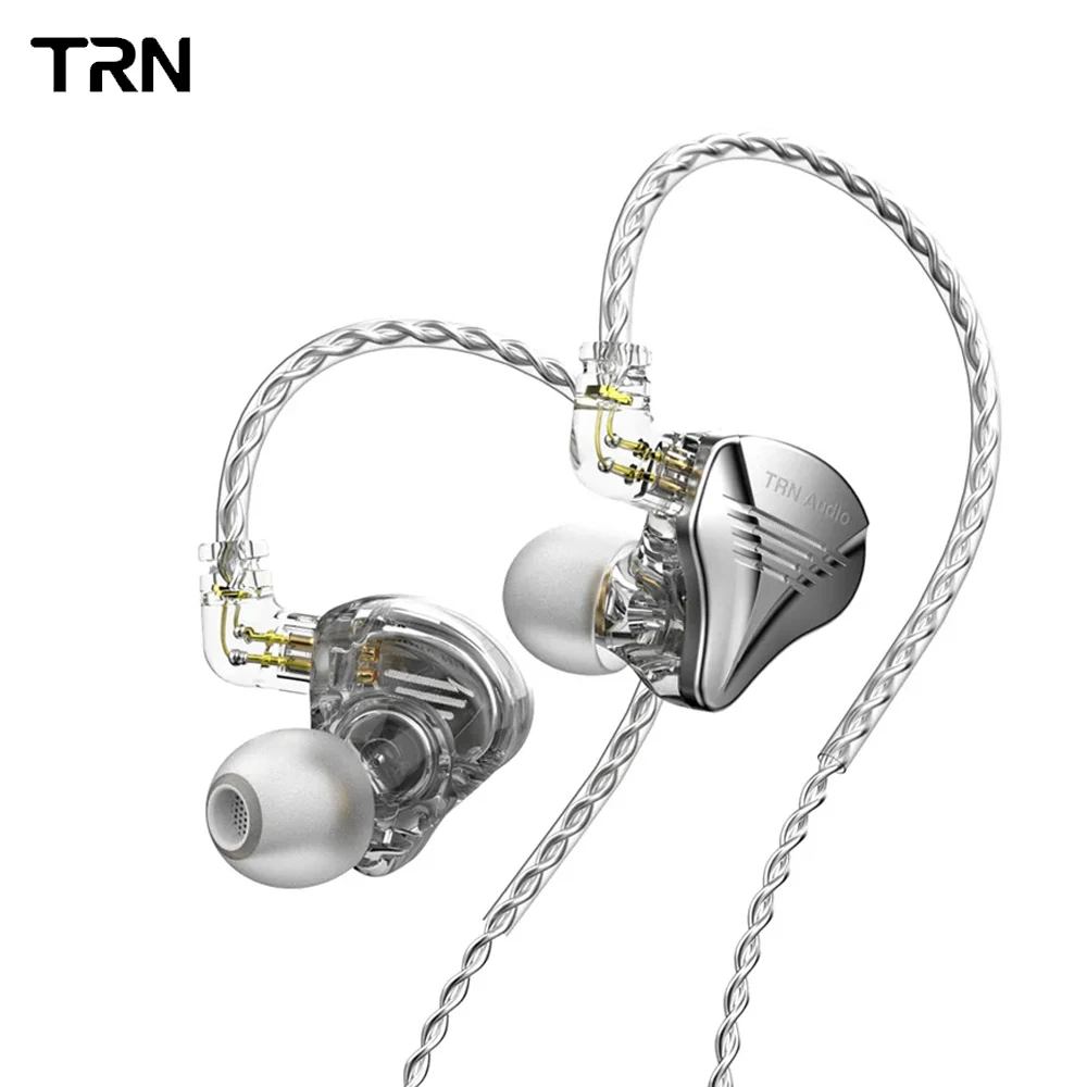 Наушники TRN TA2 HiFi с тремя динамическими излучателями (1DD+2 Knowles BA) HiFi для аудиофилов, внутриканальные, высококачественные, металлические, со съемным кабелем