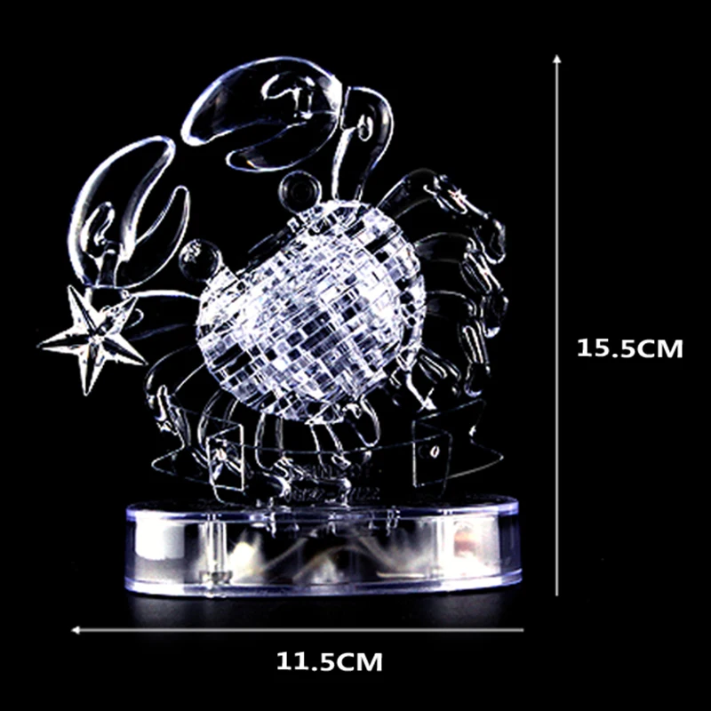 

Modern Twelve Constellation Crystal Puzzle Building Blocks Educational Toys