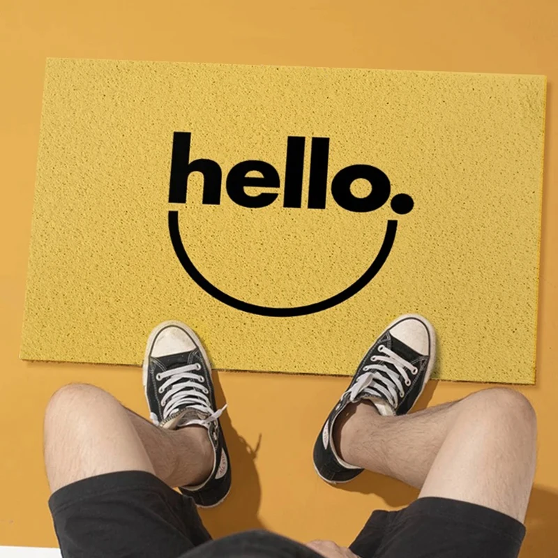 

Porch Creative Design Entrance Door Mats PVC Non-slip Carpet Home Decoration Floor Rug Entry DoorMat Tapis D'entrée Fußabtreter