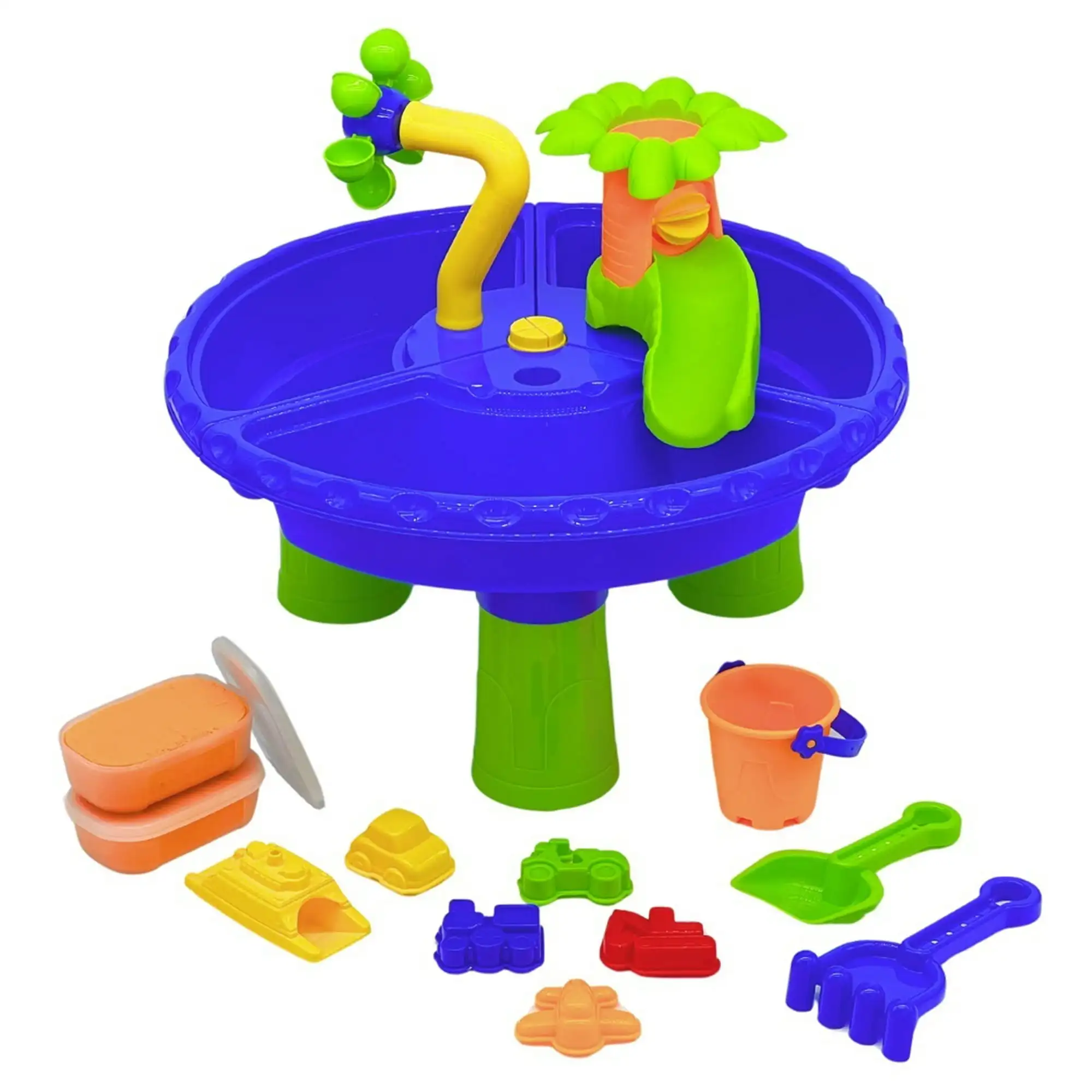 

Play Day Ninos Constru presentation Mesa Freática para Actividades Al Aire Libre de 13-Pieces, разноцветный
