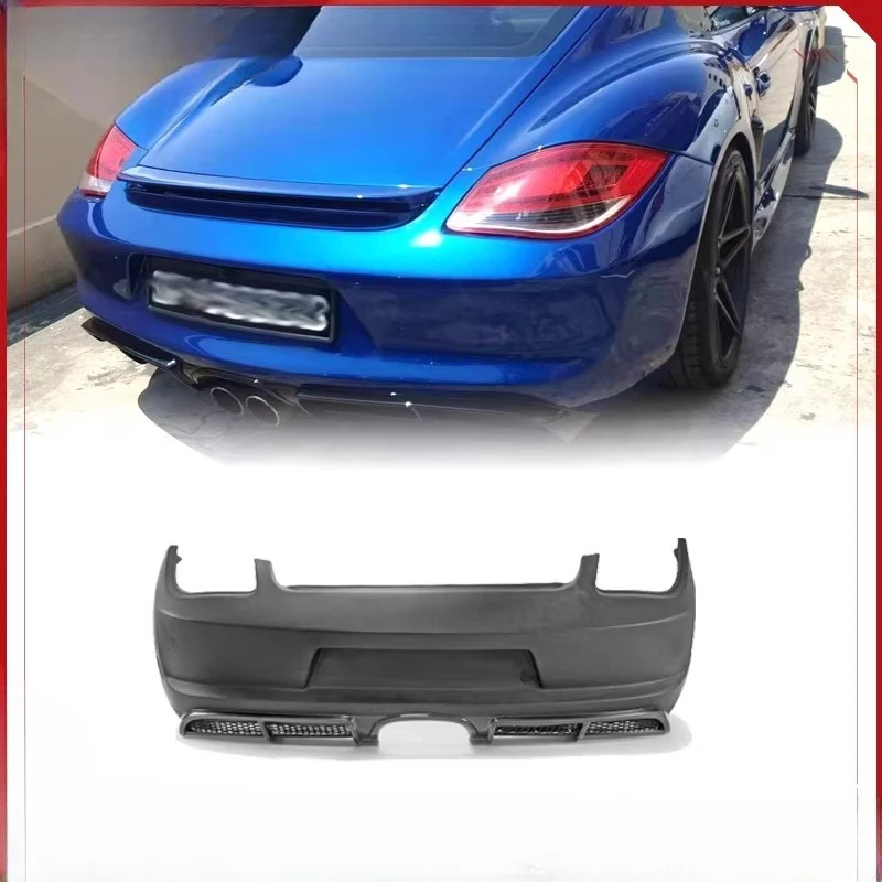 

Подходит для Porsche Cayman 987.2, модернизированный задний бампер из смолы GT4, задний бампер, задний бампер, модификация объемного автомобиля