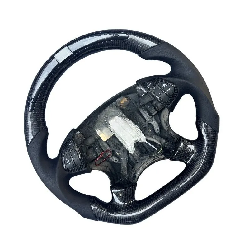 Modi-Hub Custom Leather & Carbon Fiber Car Steering Wheel for 2005 TL