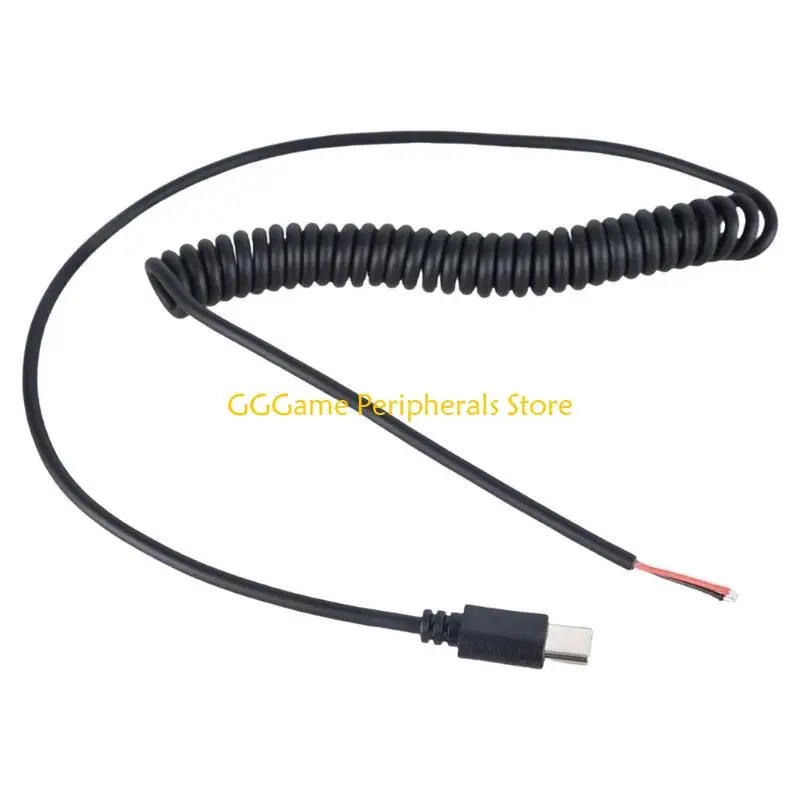 

U55B USB C Bare Wire Power Cable,5V Charging Cable USB C Male 2Pin Pigtail Cable For Various Use Charging Wire 55cm-120cm