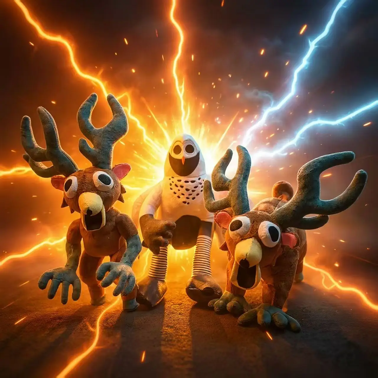 

99 Nights in the Forest Horror Game Peripheral Plush Dolls PP cotton plush Dolls Animal Plush Dolls Children's Birthday Gifts