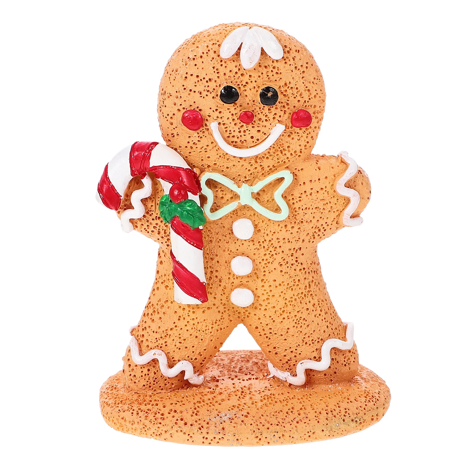 

1pc Mini Gingerbread Man Decoration Resin Craft Christmas Table Centerpiece Festive Desktop Adornment Xmas Party Favor Decor