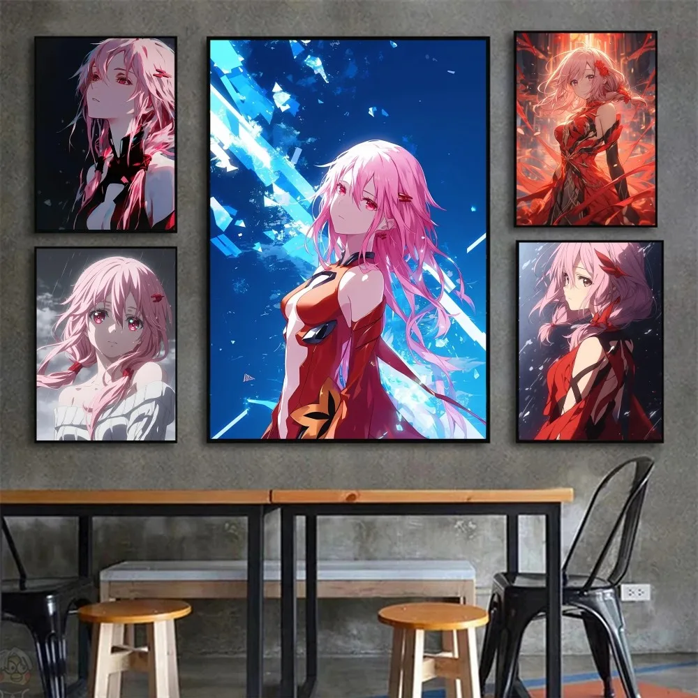 1pc Yuzuriha Inori Animation Guilty Crown Poster Poster Art Print Bar Living Room Furniture Decor