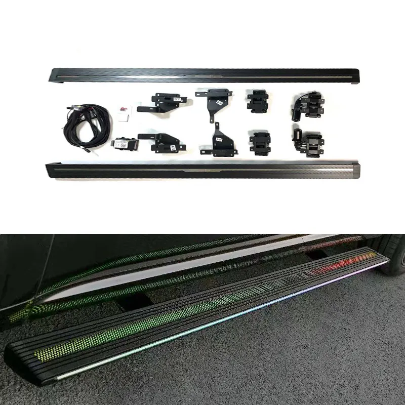 

2016-2024Y GLE W166 W167 Car Kit Part Electrical Side Skirts Steps Accessories Exteriors with Light for GLE Class