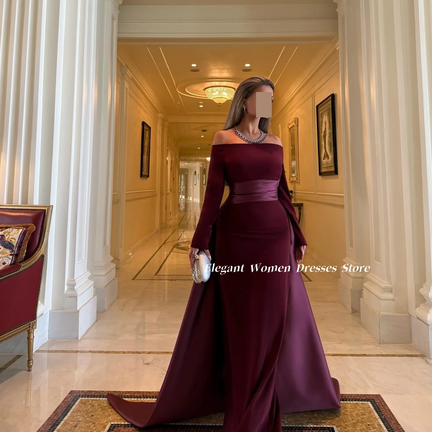 

Новые вечерние платья русалки с открытыми плечами, вечерние платья с длинными рукавами для выпускного вечера, свадебные платья de фиестаския되고 فساتين سهره Customized