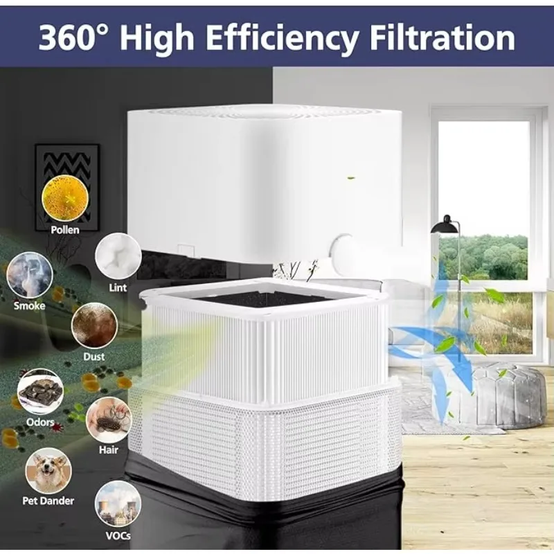 China Factory Wholesale Price Household Room Hepa Filter Foldable Portable Air Purifier