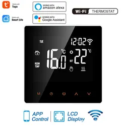 WiFi Smart Thermostat Electric Floor Heating Water/Gas Boiler Temperature Remote Controller Work With TuyaSmart APP Alexa Google