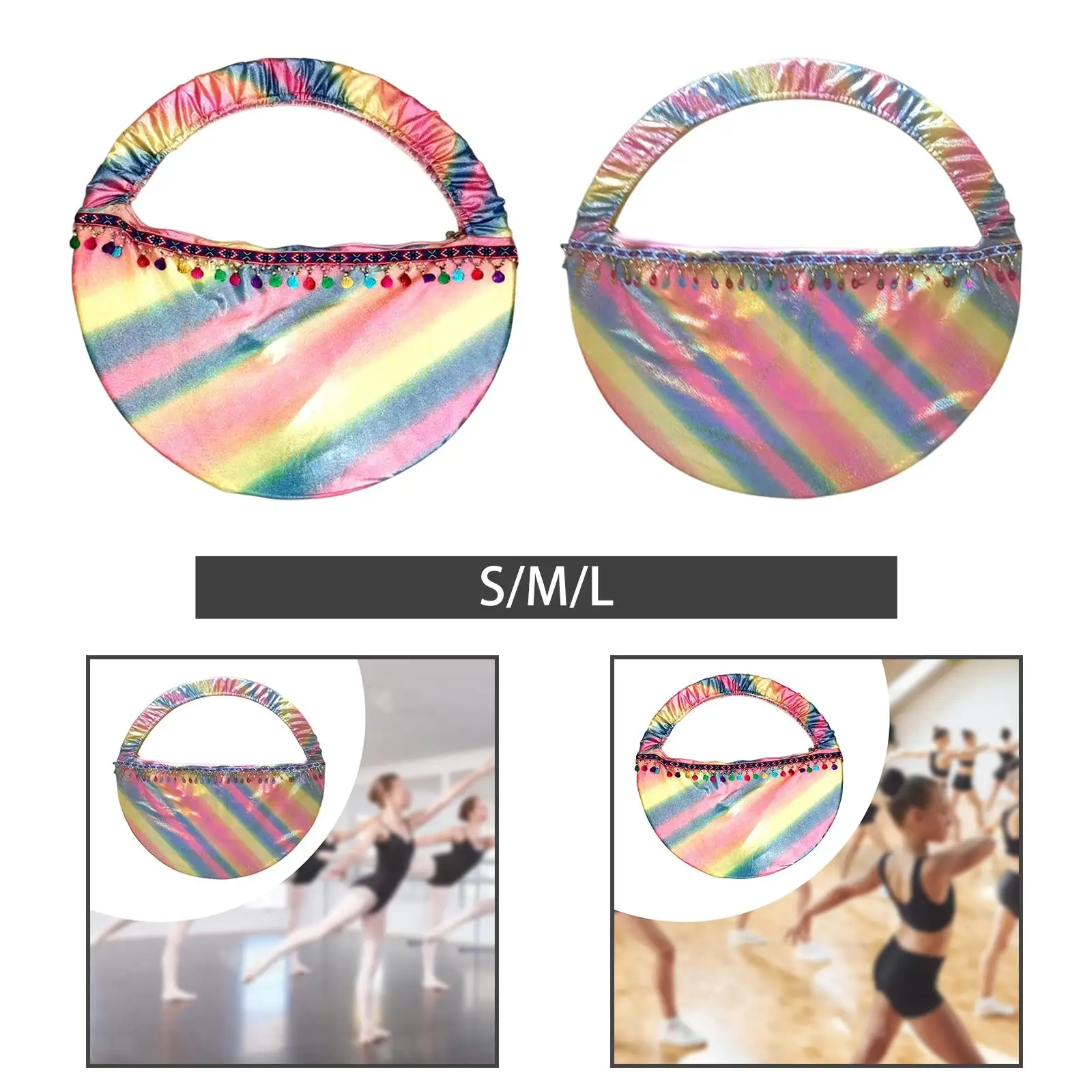 

Exercise Hoop Bag Carrying Bag Tote Multipurpose Gymnastics Equipment Holder