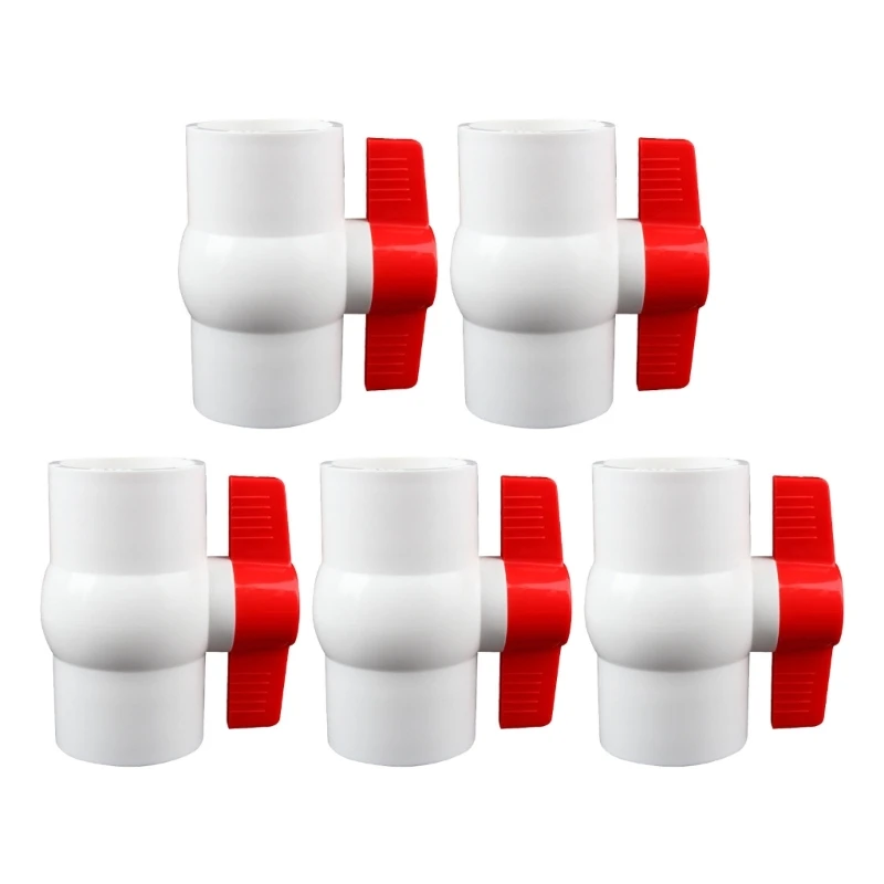 LX0C 5pcs 2 pollici PVC Valvole facili installazione per serbatoi e sistemi serbatoi morbidi
