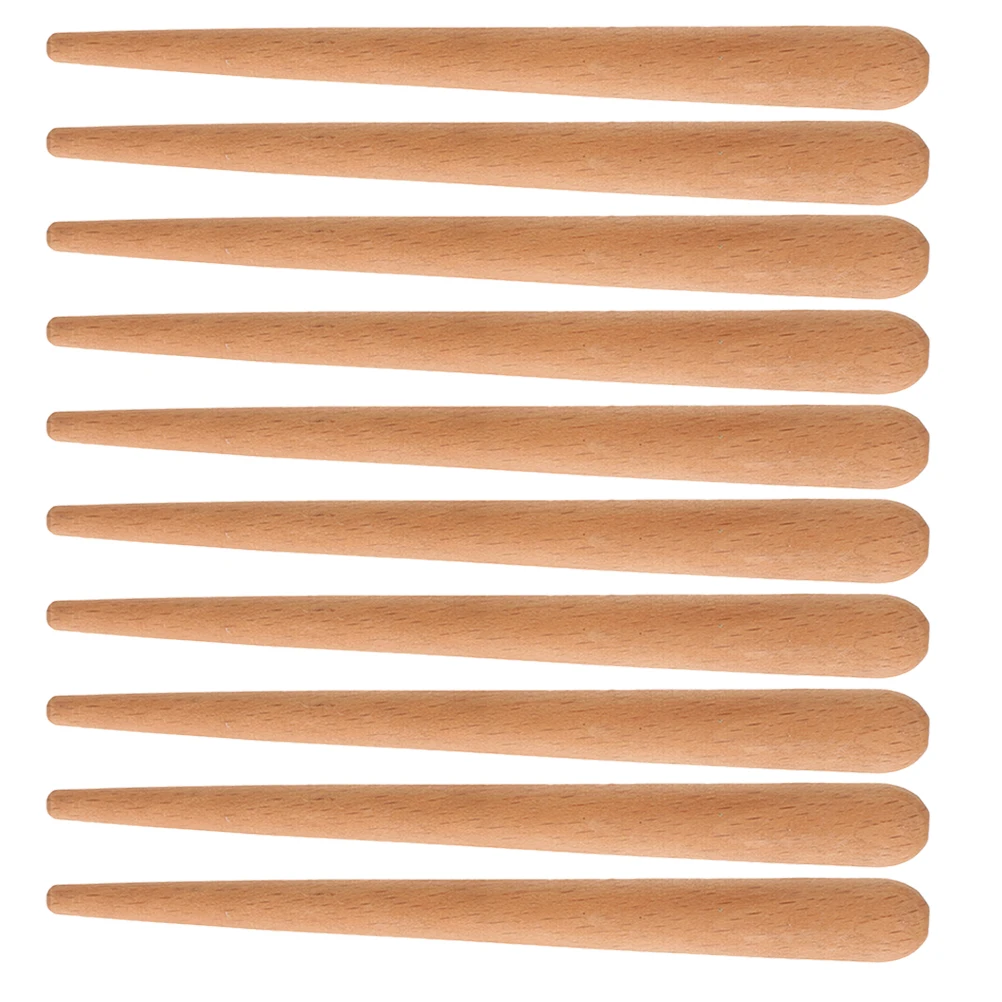 

10Pcs Wooden Guiro Rhythm Sticks for Kids Natural Percussion Instruments Musical Sticks for Classroom Family Music Education