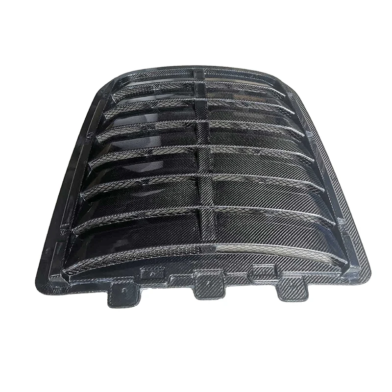 Modified GT500 Carbon Fiber Fibre Front Engine Bonnet Hood Vent for Ford Mustang GT500custom