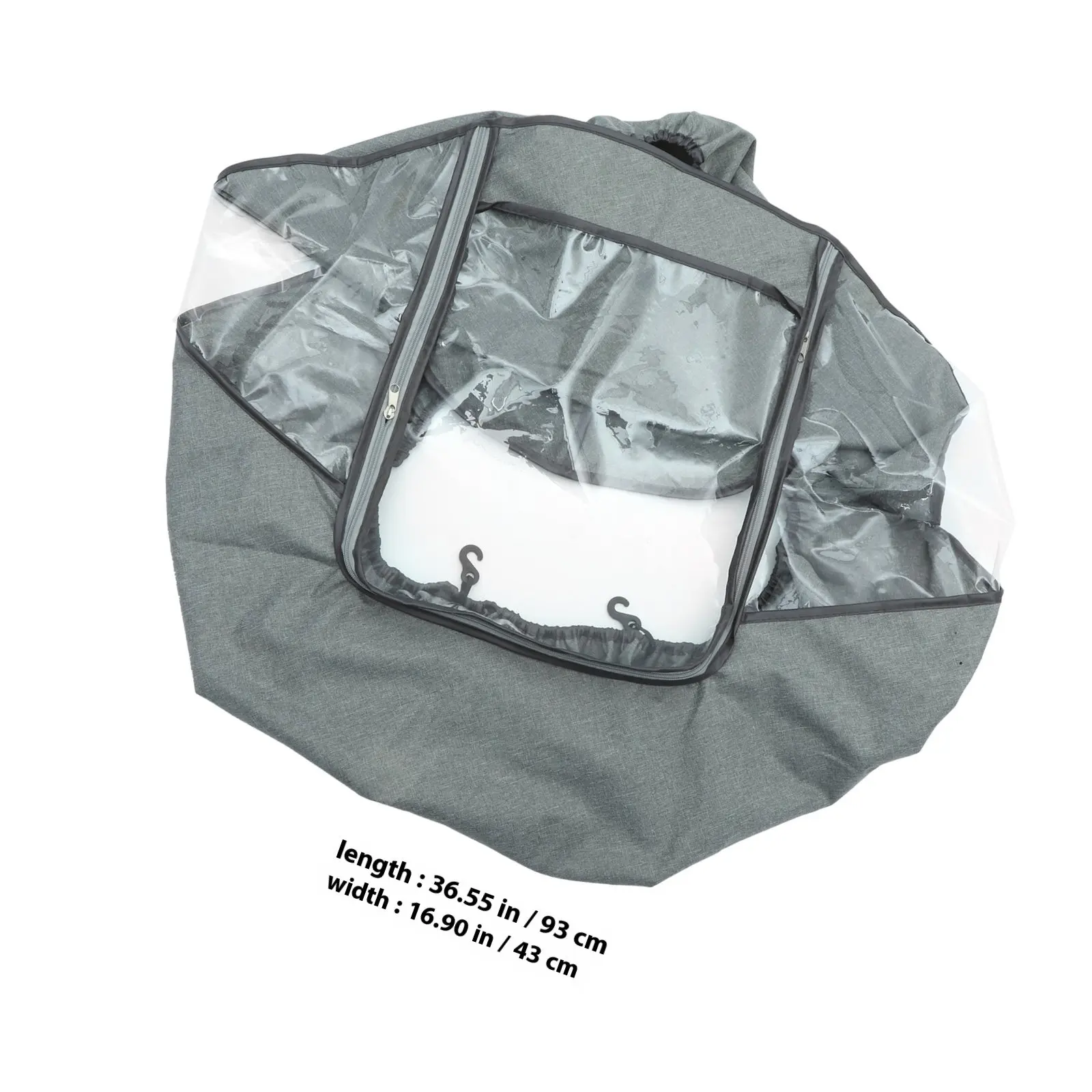 Stroller Rain Cover Windproof Dustproof Waterproof for Outdoor Use Universal Fit Most Standard Strollers Easy on Off Compact