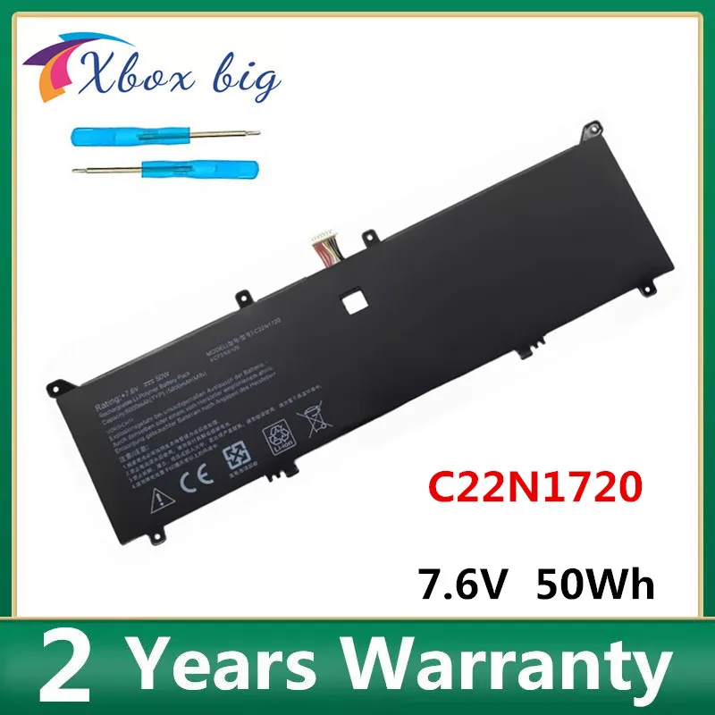 

7.7V 50Wh 6300mAh Model C22N1720 Battery For Asus ZenBook S UX391 UX391UA laptop Notebook