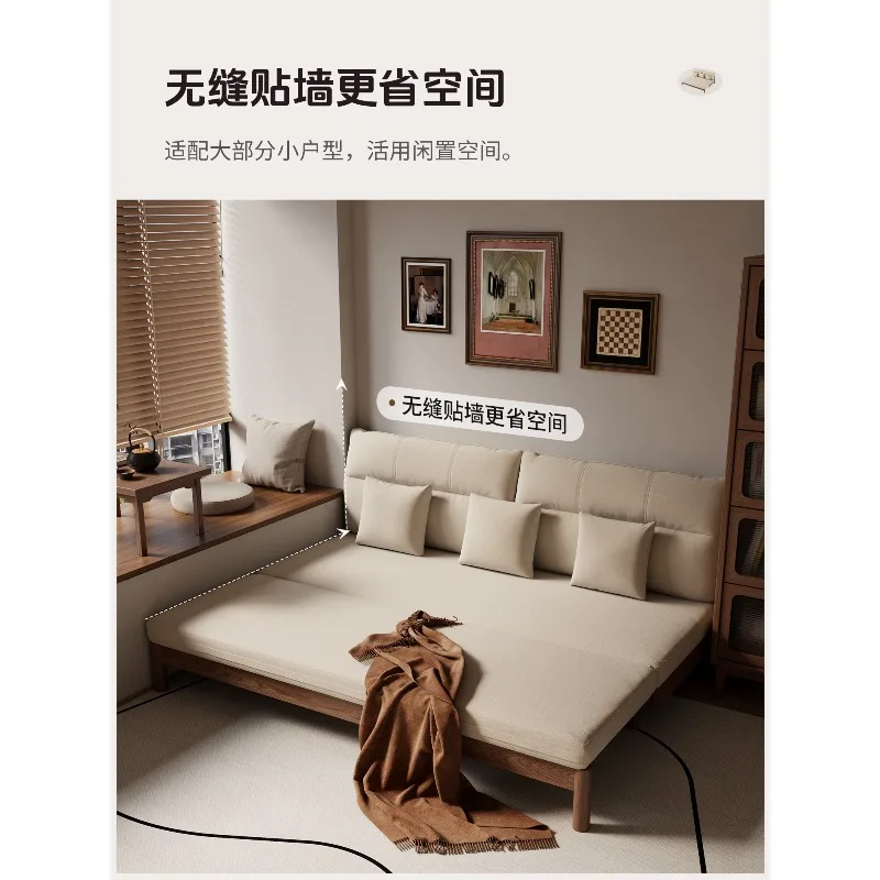 1.5 meters living room retractable foldable sofa bed that can sleep for a long time