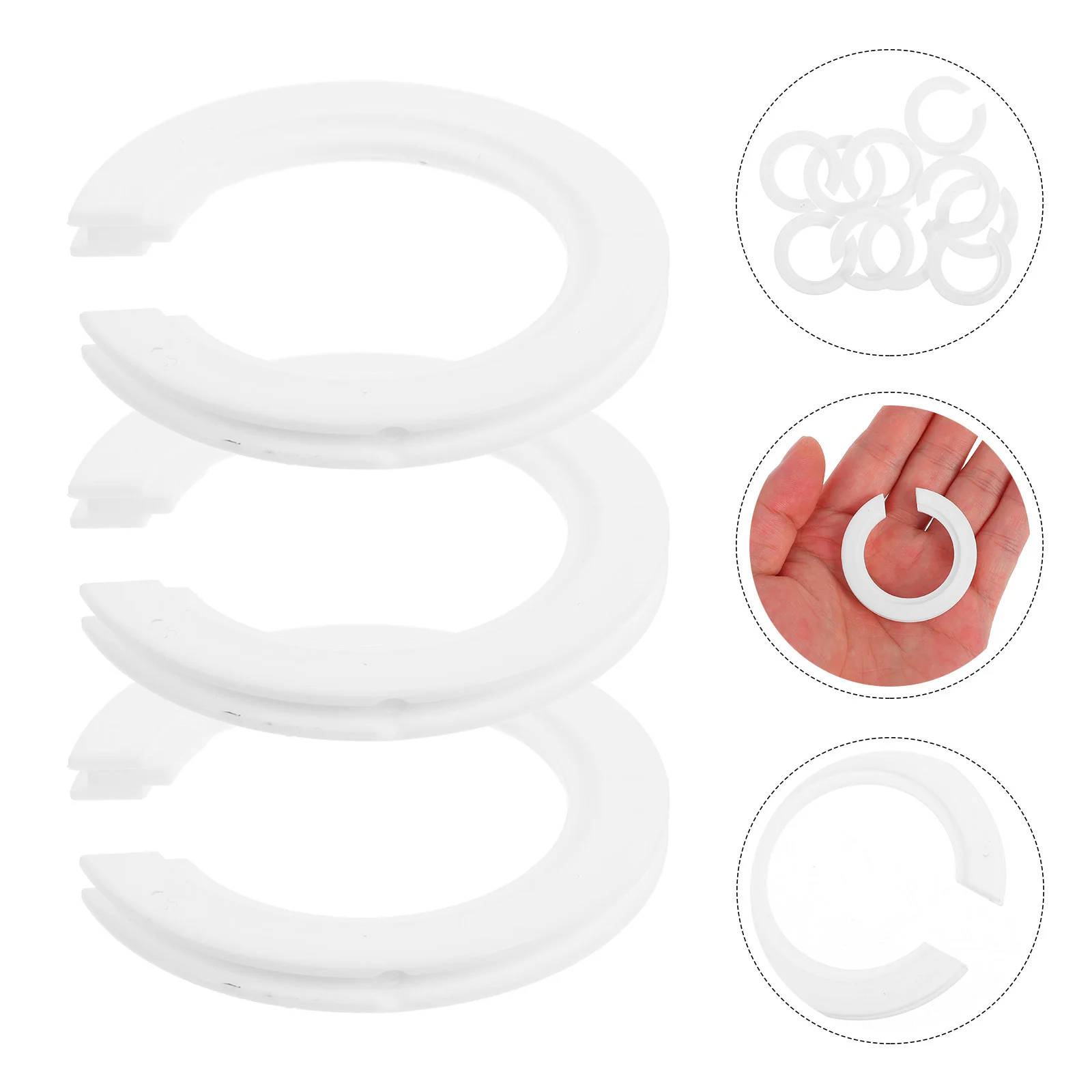 10pcs E27 To E14 Adapter Ring Plastic Light Socket Converter Compact Lamp Holder Reducer For Ceiling Lights Bulb Fixture