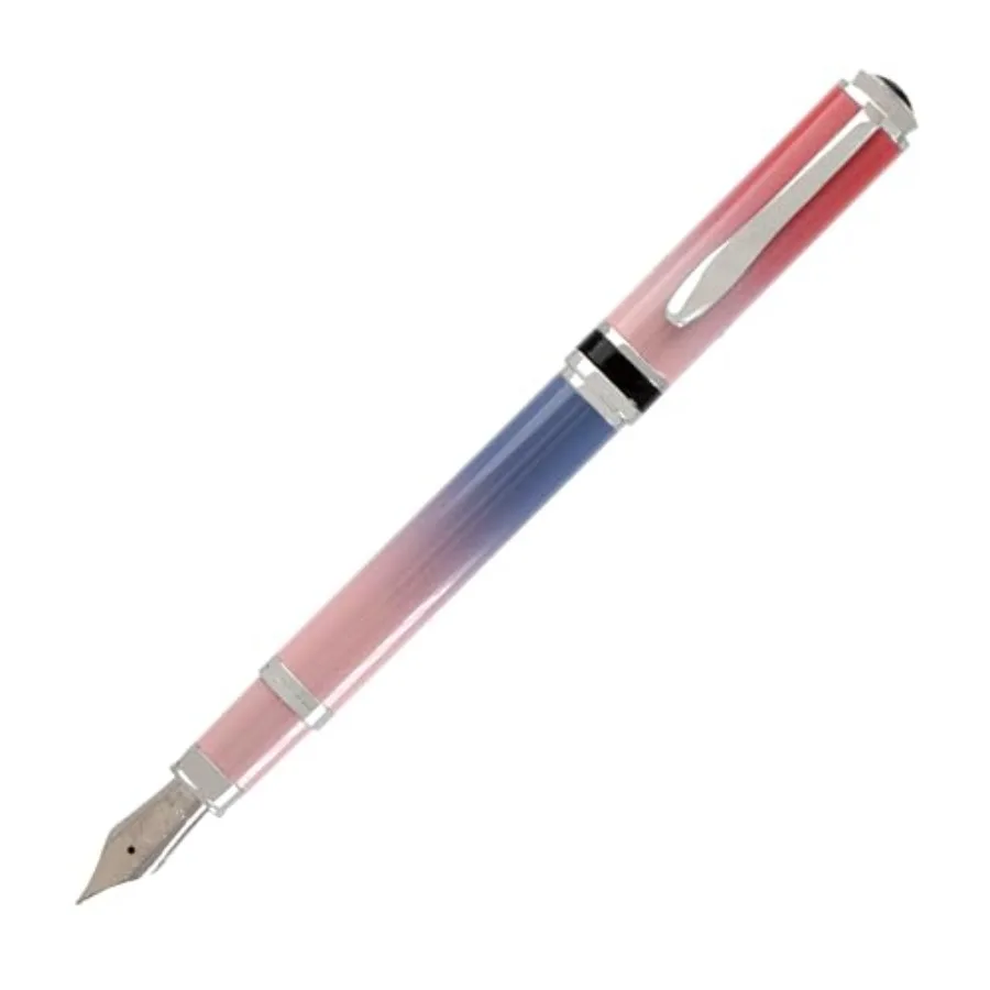

USA Innova Ombre Fusion Charm Violet/Pink/Magenta Gradient Finish Fountain Pen - Medium Nib Refillable Gift Case Luxury Pen