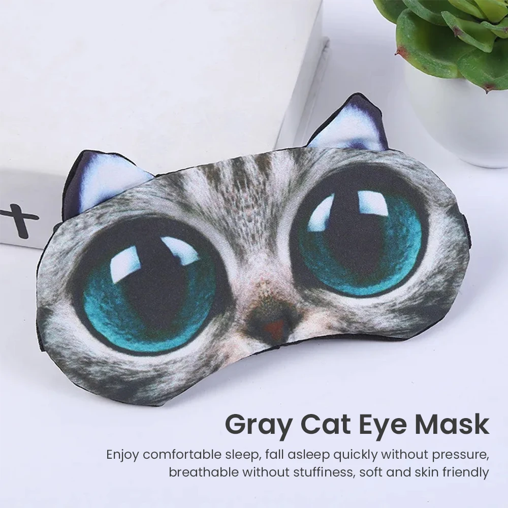 Sleeping Eye Mask New Creative Cute Three-dimensional Eye Mask Funny Eye Mask Cartoon Animal Light Mask