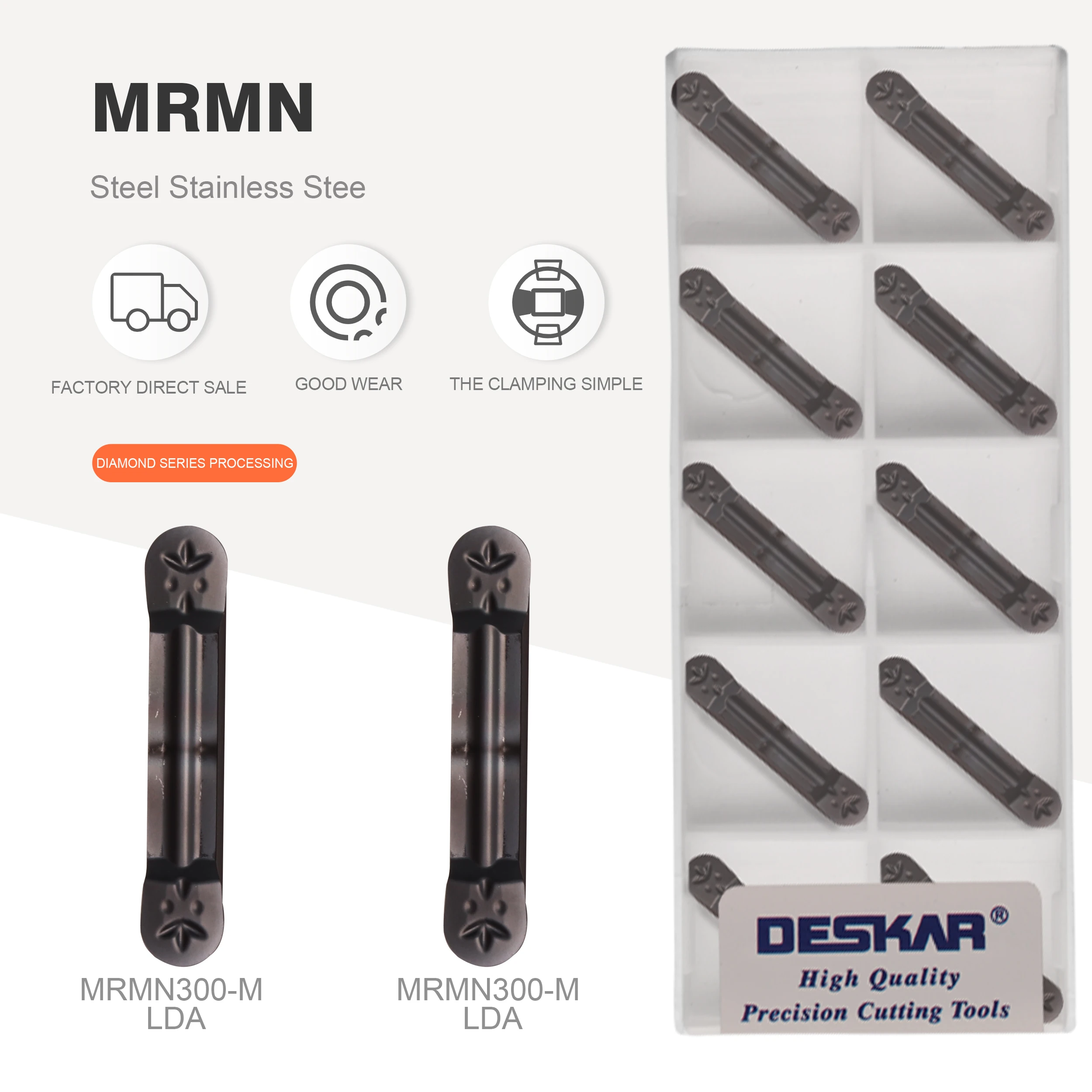 Original Grooving Turning Tool Lda Carbide Blade Ferramenta Cnc Grooving Mrmn200 Mrmn300 Mrmn400 Lda Deskar100
