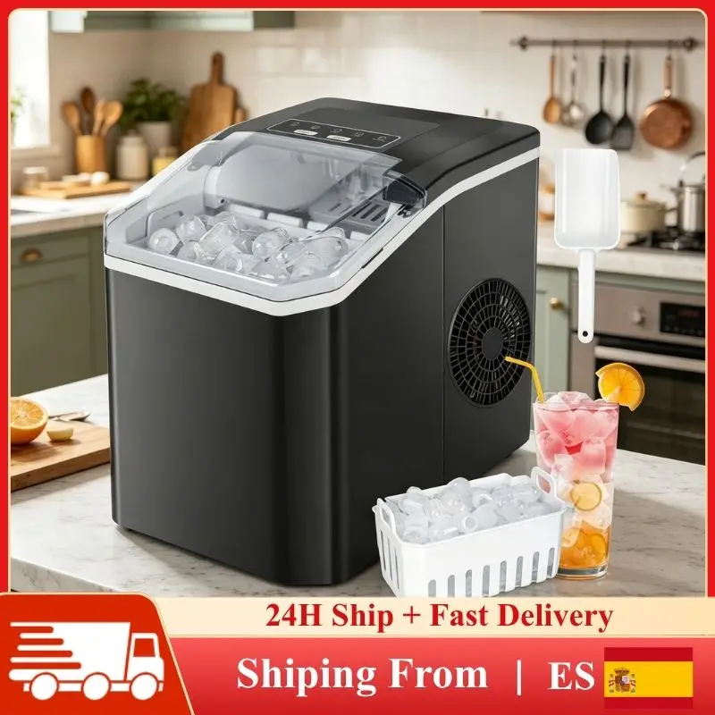 Mini Máquina de Hielo Automática Portátil con Autolimpieza 🧊
