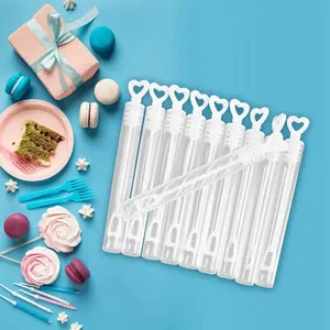 Love Heart Stabröhre für Gäste, rustikale Hochzeitsgeschenke, Geburtstagsfeierdekoration, Kinderspielzeug, Babypartygunst, Meerjungfrau Blasenseifenflasche 8 Hauptverkäufe rustische Steckdosen - №7