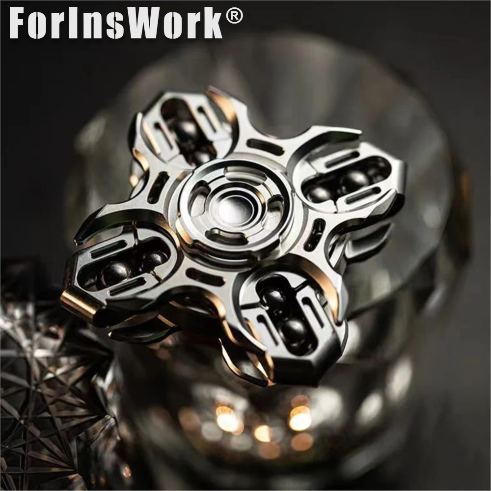 【STOCK】 MOT Zirconio cristal de hielo diapasón dedo Spinner Fidget Spinner juguete para aliviar el estrés juguetes de escritorio