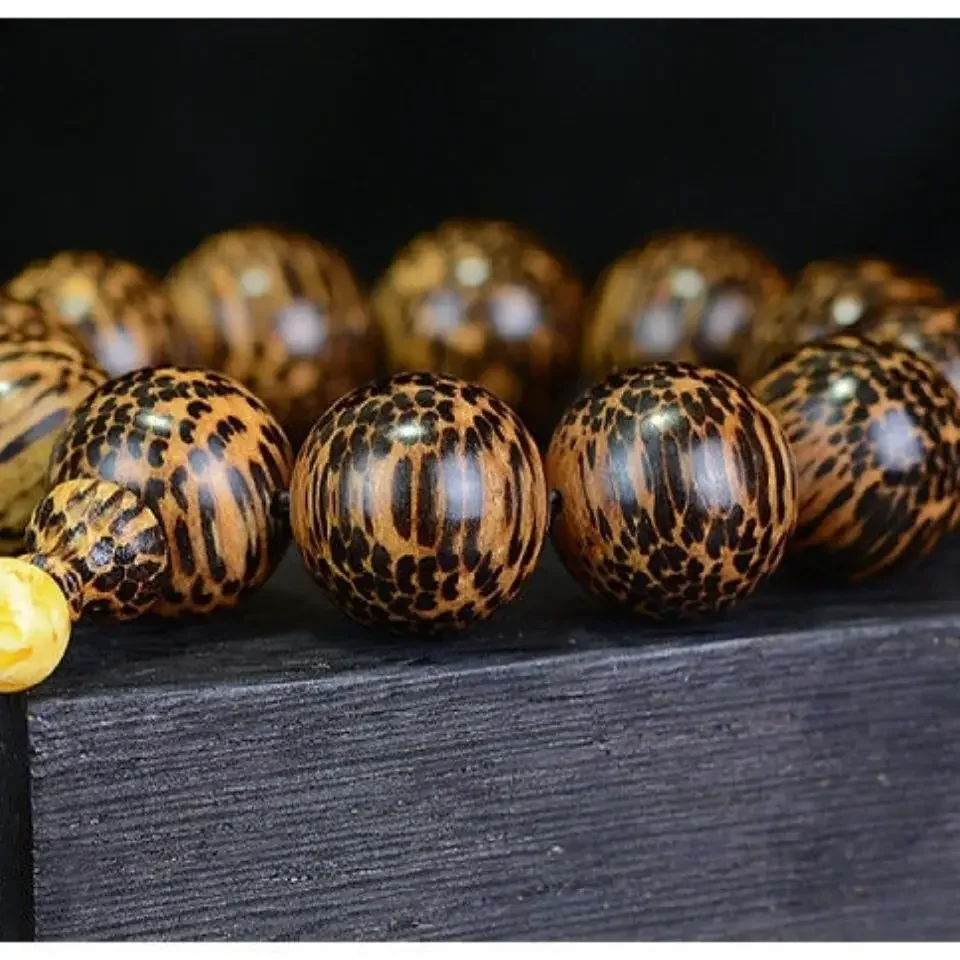 ثعبان مقياس خشبي 20 بوذا حبة سوار ثعبان نمط الغراب نمط سجل حبة المسبحة موضة اللعب الرجال والنساء HandString