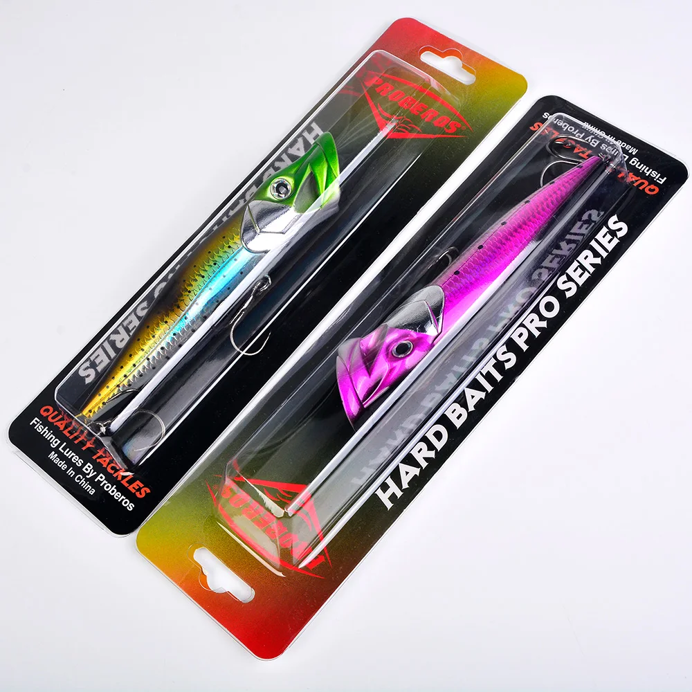 Proberos Topwater Floating Popper Köder, Künstlicher Harter Wobbler mit Rassel, 19g/50g Weitwurf-Oberflächenköder – Detail 13