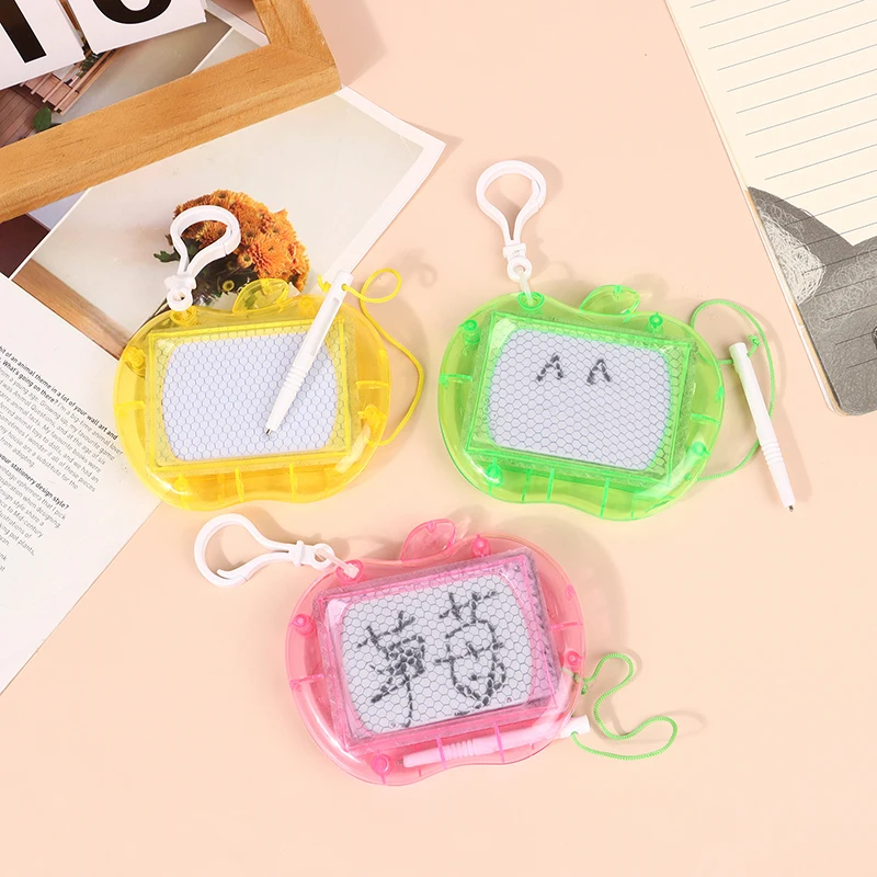 Colorful Mini Magnetic Drawing Boards Fun Backpack Keychain Clip For Kids Erasable Doodle Sketch Writing Pad For Boys Girls