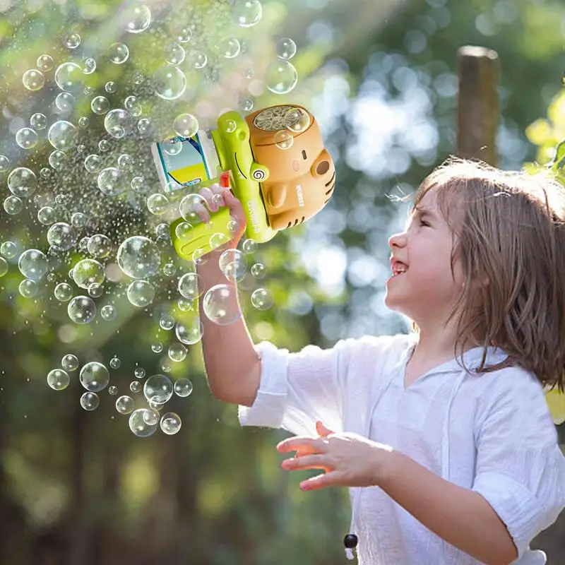 Máquina automática de burbujas para niños, equipo de juego para exteriores, 10 agujeros, 10000 burbujas