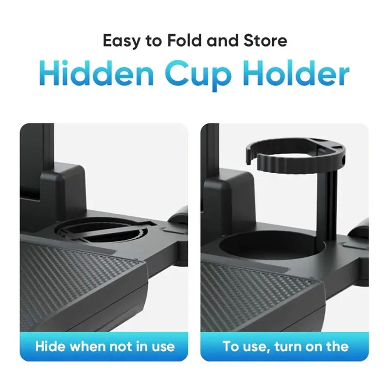 A65P-Expandable Car Backseat Desk With Non-Slip Pad & Device Holder Back Seat Tray For Laptop Dining view 2