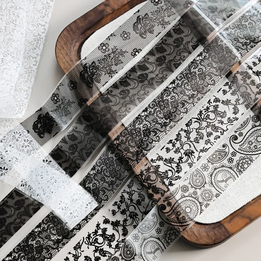10 Rolls Lace Nail Transfer Foil Paper, Holographic Aurora  Starry Nail Art Stickers, Nail Foils Wraps for DIY Manicure