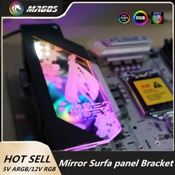Mirror Surfa M/B I/O RGB Panel, Motherboard Customzable Game Player DIY, Support M/B 12V RGB/5V ARGB SYNC