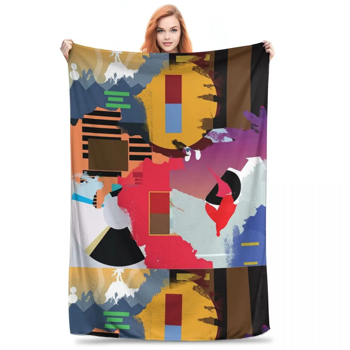 

Kanye Albums Collage Blankets Fleece Multi-function Sofa Throw Blankets For Home Bedroom Outdoor Throws Bedspread Quilt