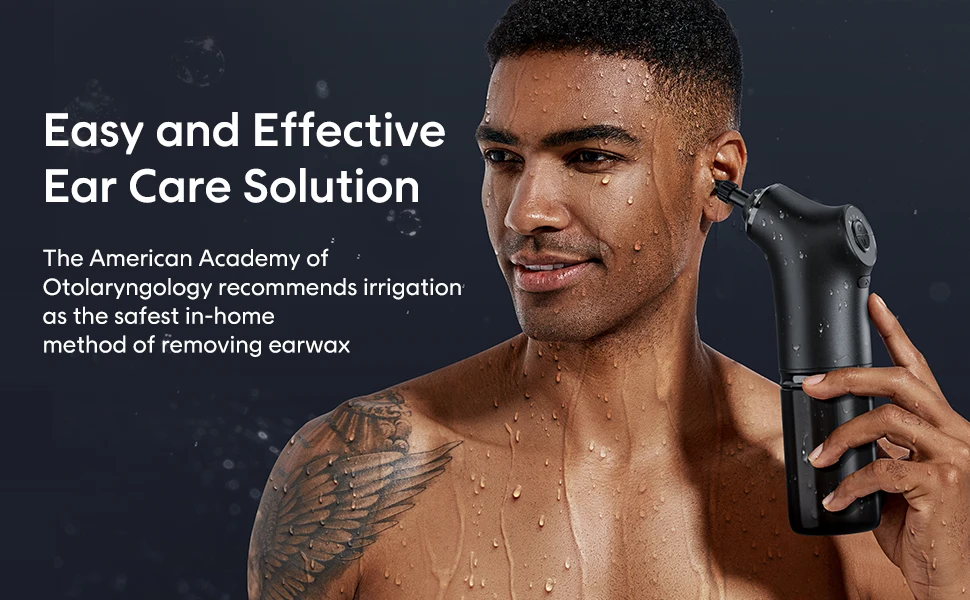Water Powered Ear Cleaner Electric Ear Wax Removal Tool 4 Pressure Modes Ear Cleaning Tool for Adults Kids Electric Ear Cleaner
