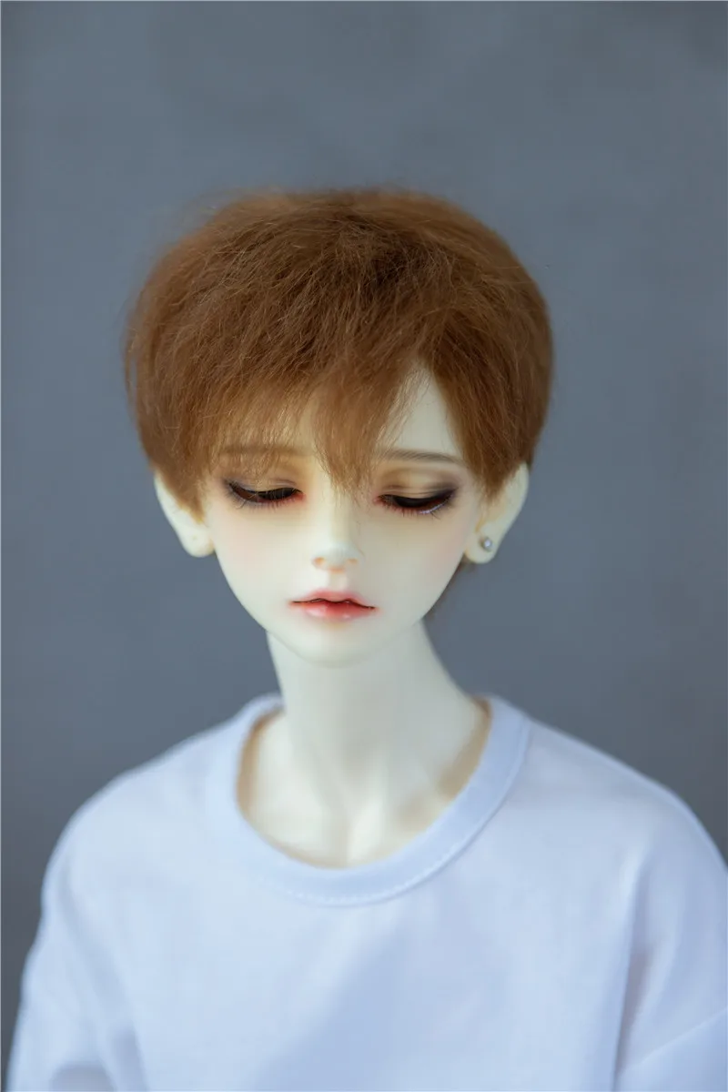 BJD doll wig for 1-3 1-4 1-6size bjd girl wig cute mohair everyday fake short hair doll accessories