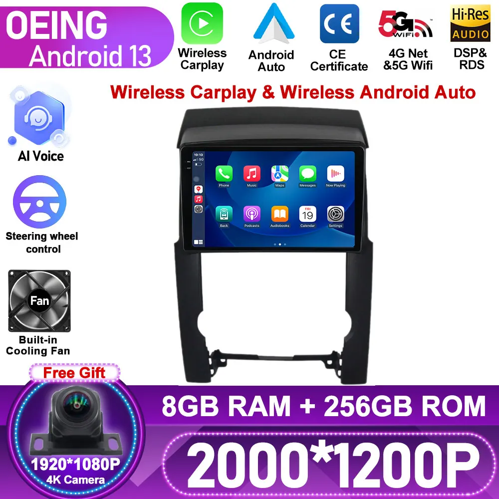 

Wireless Carplay For Kia Sorento 2 XM 2009 - 2012 Car Radio Multimedia Video Player Navigation GPS Android No 2din 2 Din DVD