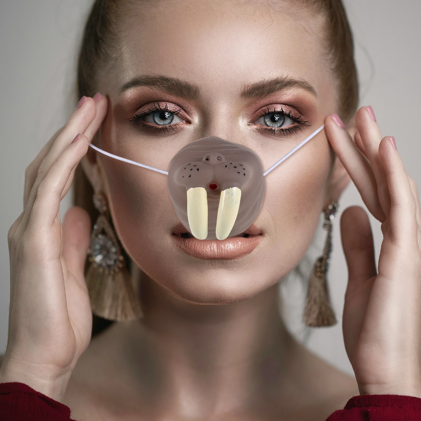 5 Stücke Realistische Tier Nase Kostüm Zubehör Weiches Material Halloween Party Supplies Lustige Tiermasken Kinder Dress Up Requisiten