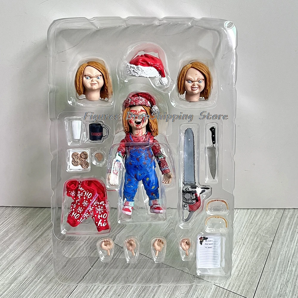 NECA Chucky Figure Anime Christmas outfit Child's play figures Model Toys Christmas Birthday Gift Toys