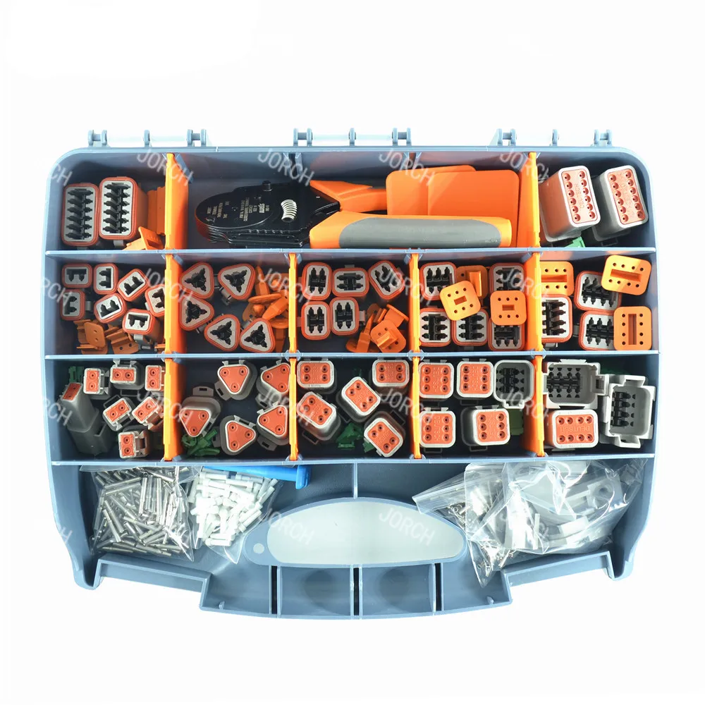 

2-12-контактный DT Deutsch, водонепроницаемый автоматический жгут проводов, комплекты разъемов, твердые контакты с инструментами для обжима и снятия штифтов