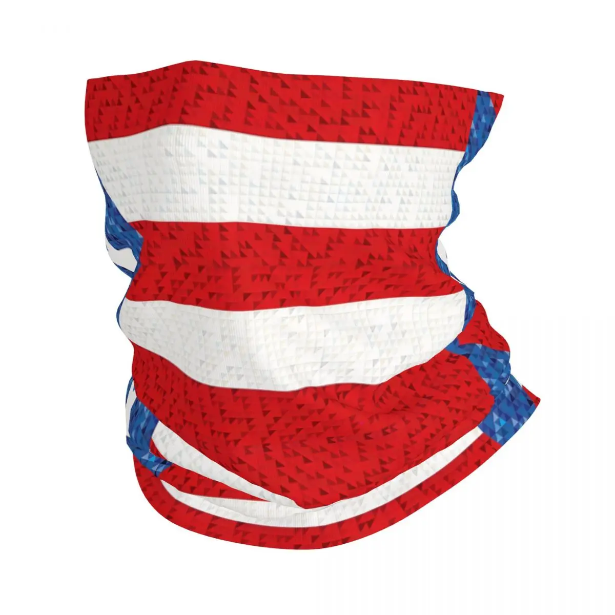 Puerto Rico Flag Neck Gaiter Face Scarf Cover Neck Gaiter Men Women Bandana Scarf Thin Summer