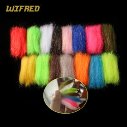 Wifreo 9cm/3.54in Fly Tying Streamer Fiber Synthetic Kinky Hair Material for Making Minnow Trout Steelhead Saltwater Baitfish
