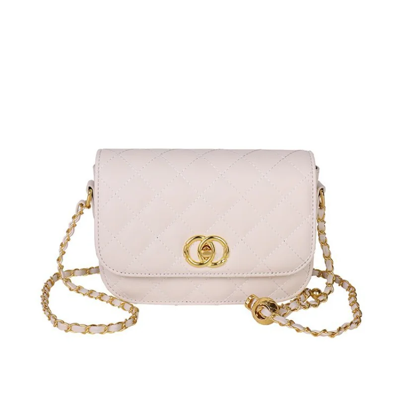 

2025 Designer-Inspired Quilted Chain Bag for Women Adjustable Crossbody Strap Mini Square Purse Niche Luxury Day to Night Bag